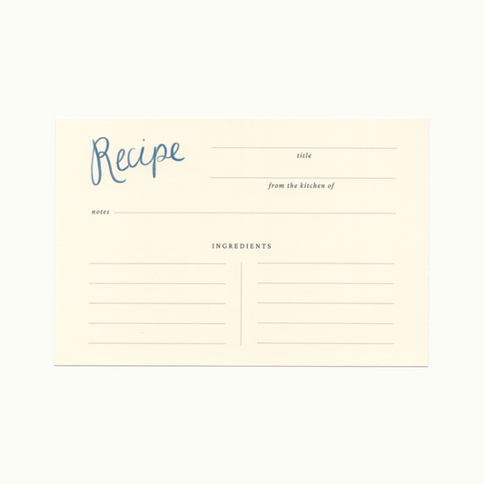 Classic Recipe Cards